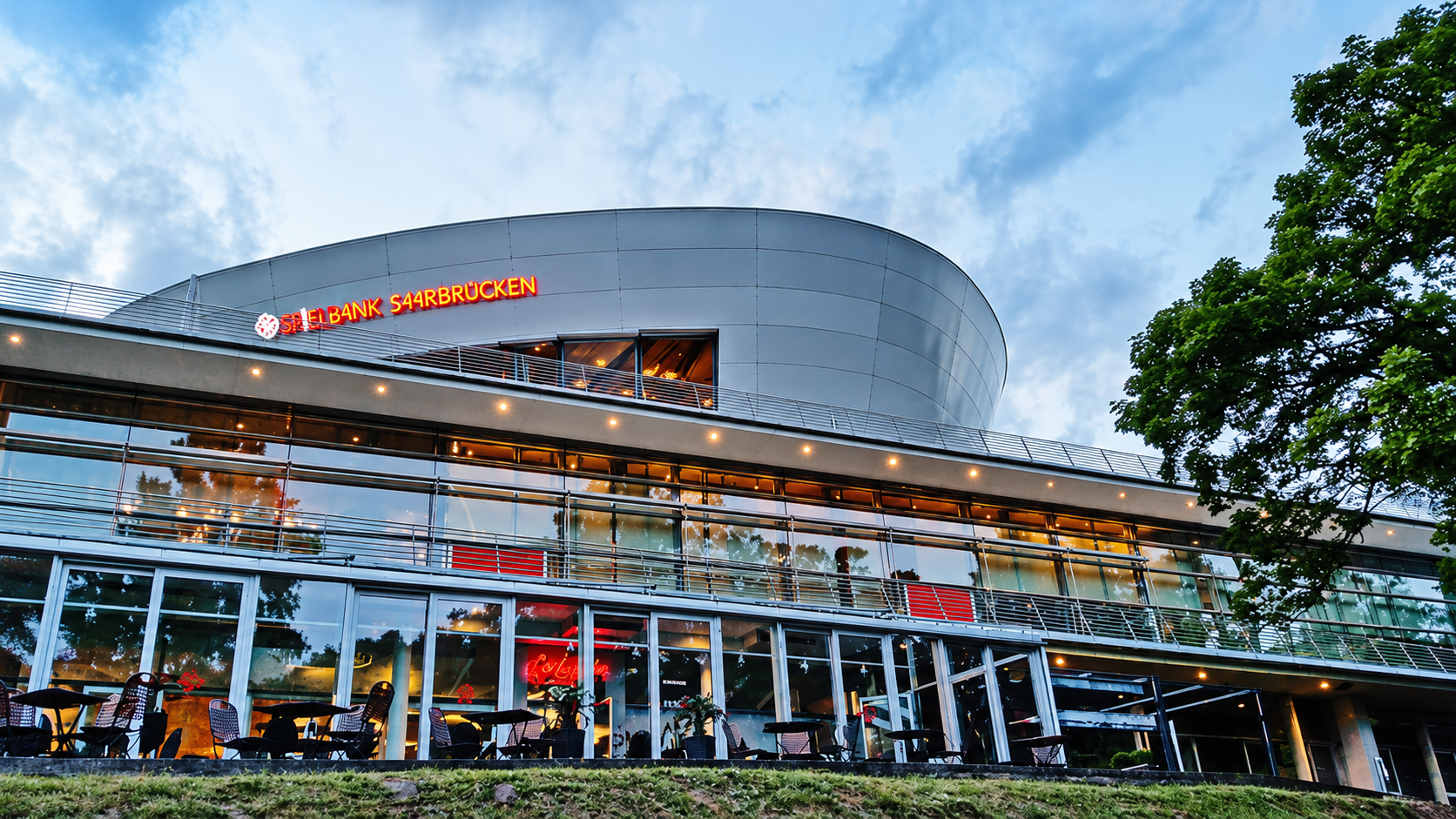 Außenansicht der Bel Étage bei der Saarländischen Spielbank in Saarbrücken